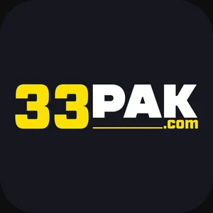 33Pak app icon: yellow 33 and white PAK lettering with a small .com, on a black tile