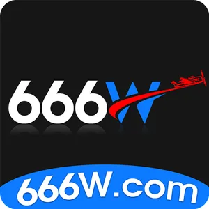 666W app icon: white 666 and blue W wordmark with a red paper plane above 666W.com on a black tile