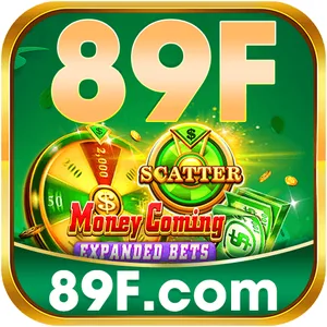 89F app icon: gold 89F lettering above a Money Coming slot scene and an 89F.com bar on a green tile