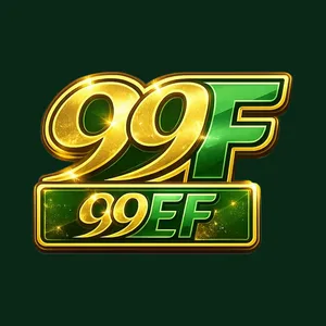99EF logo: gold 99EF lettering with a green E on a dark green tile