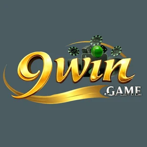 9Win app icon: gold 9win script with .GAME beneath and a green gem above, on a grey-green tile