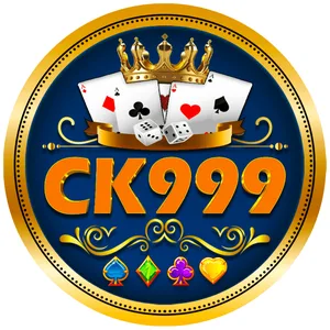 CK999 app icon: gold CK999 lettering with a crown and playing cards inside a gold ring on a blue tile
