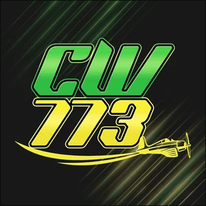 CW773 app icon: green CW above yellow 773 lettering with a small aeroplane, on a black tile