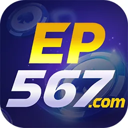 EP567 app icon: yellow EP over white 567 with a small .com tag on a blue casino-chip background