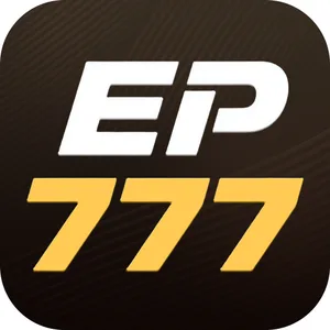 EP777 app icon: white EP over gold 777 wordmark on a dark charcoal tile