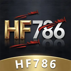 HF786 app icon: gold HF and white 786 lettering above an HF786 bar on a dark tile