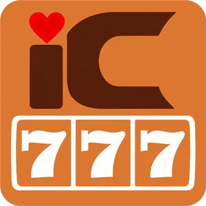 IC777 app icon: orange IC wordmark with a heart and 777 on a white and orange tile