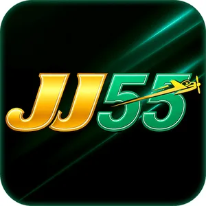 JJ55 app icon: gold JJ55 wordmark with a small plane on a dark green tile