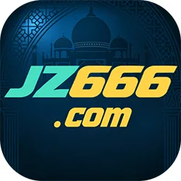 JZ666 app icon: white JZ and gold 666 .com lettering over a mosque silhouette on a dark blue tile