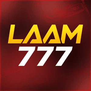 LAAM777 app icon: gold LAAM lettering above white 777 on a dark red tile