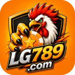 LG789 app icon: a rooster with a gold star shield above LG789.com lettering on an orange tile
