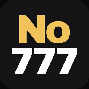 No777 app icon: gold No above white 777 lettering on a black tile