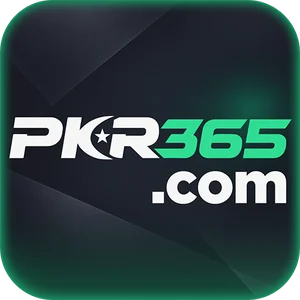 PKR365 app icon: white PKR365 wordmark with green 365 and .com on a dark green-black tile