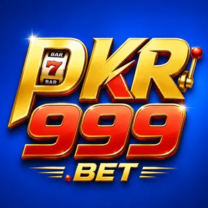 PKR999 app icon: gold PKR and red 999 lettering above a .BET bar on a blue tile