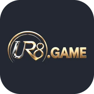 UR8 app logo: gold UR8.GAME wordmark on the app’s dark background