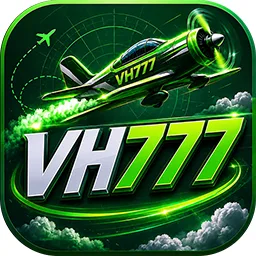 VH777 app icon: a green propeller plane with a VH777 tail over green VH777 lettering on a radar-green tile