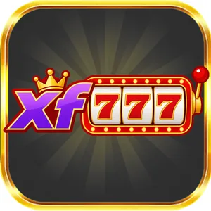 XF777 app icon: purple XF lettering beside a red 777 slot badge with a crown on a gold-rimmed dark tile