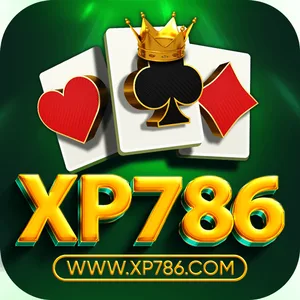 XP786 app icon: white XP786 wordmark with a crown and playing cards above www.xp786.com on a green tile
