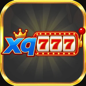 XQ777 app icon: a blue XQ beside a red 777 slot reel under a gold crown, on a black tile