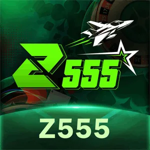 Z555 app icon: green Z555 wordmark with an Aviator plane on a green tile